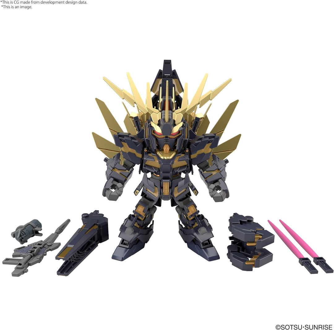 BANDAI SPIRITS SD GUNDAM -Cross Silhouette Unicorn 02 Banshee & Norn Parts -Model Kit