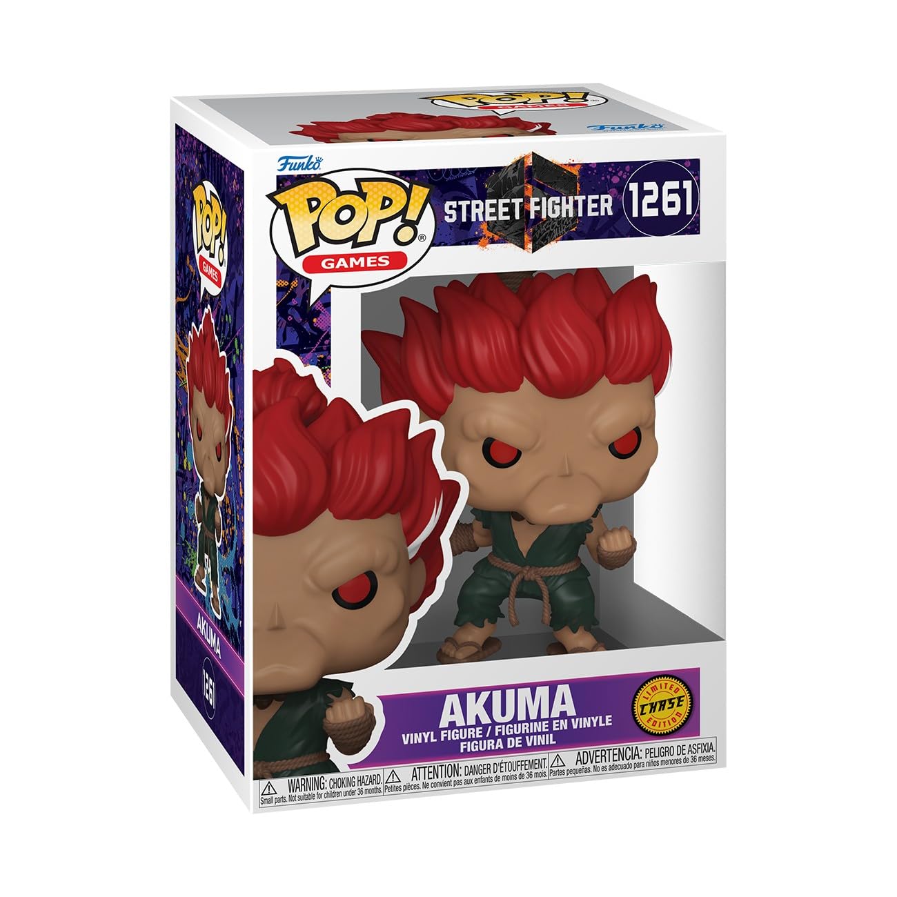 Funko POP! Games: Street Fighter 6 - Akuma Vinyl Figure (Approx. 3.75 inches)