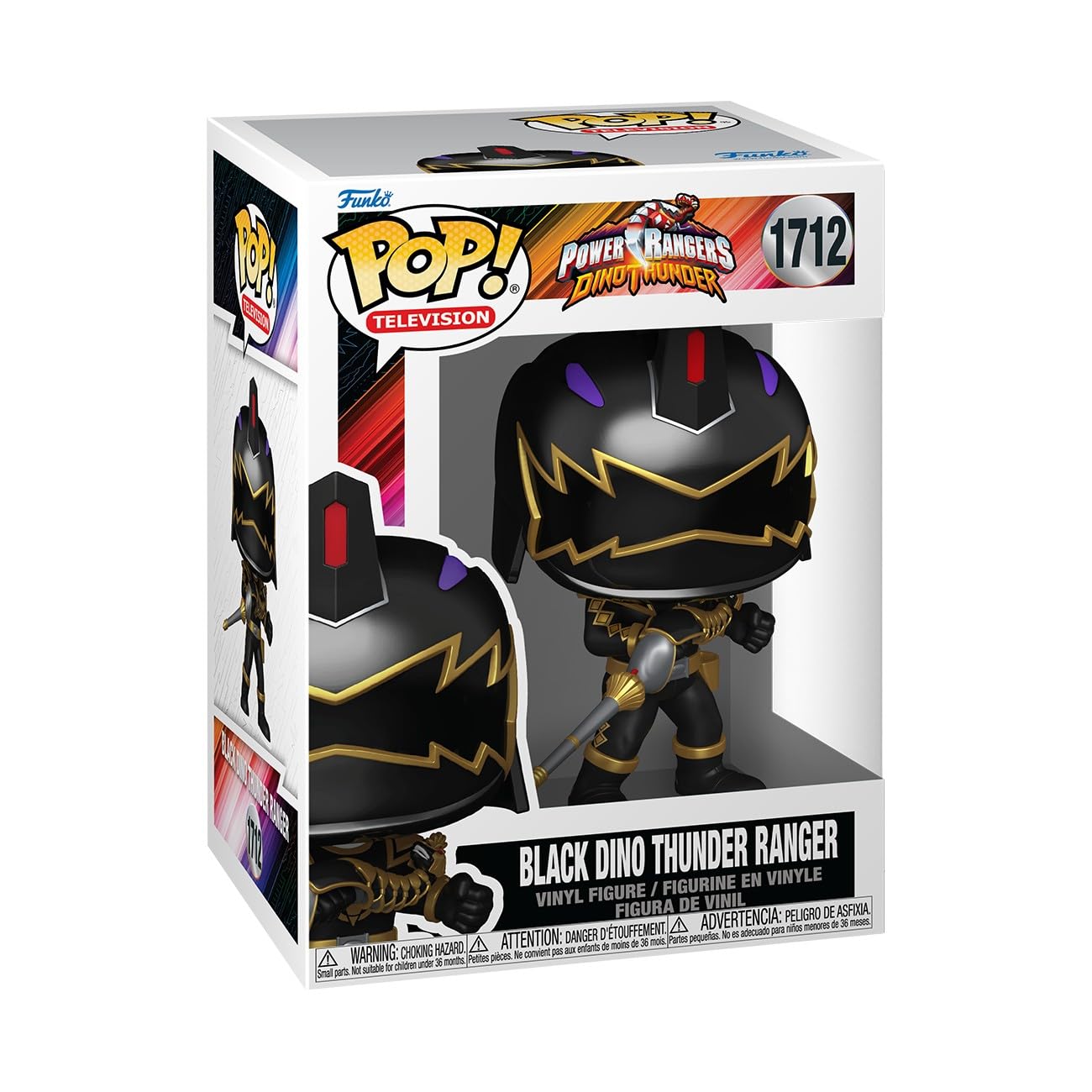 Funko Pop! TV: Power Rangers Dino Thunder - Black Dino Ranger Vinyl Figure 1