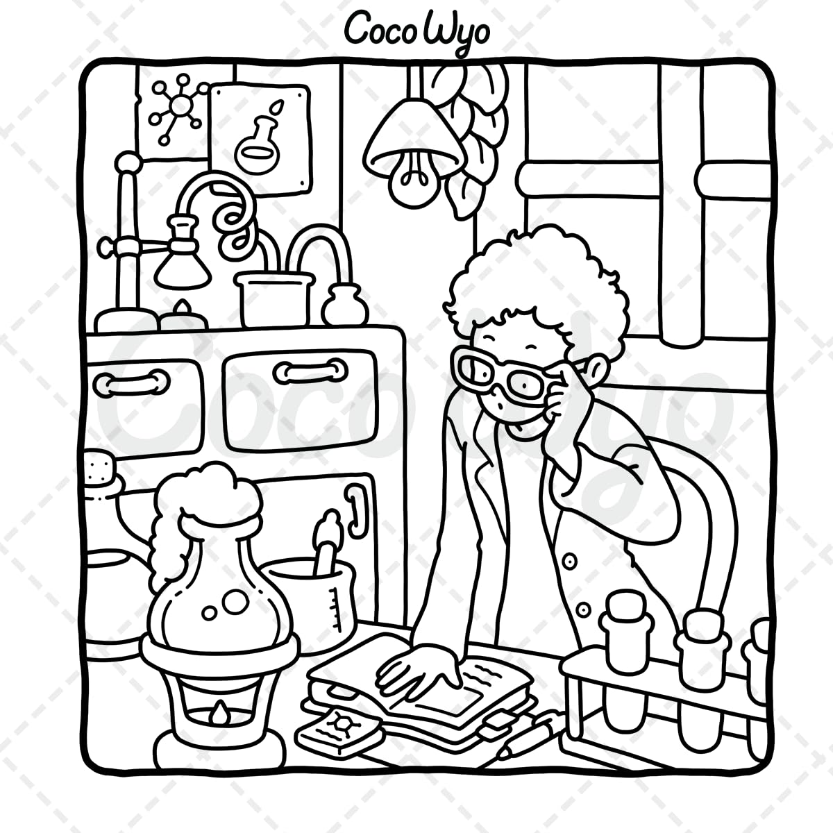 Coco Wyo Girl Moments Vol. 2 Coloring Book - Cute Cozy Scenes for Teens & Adults | Paperback 8