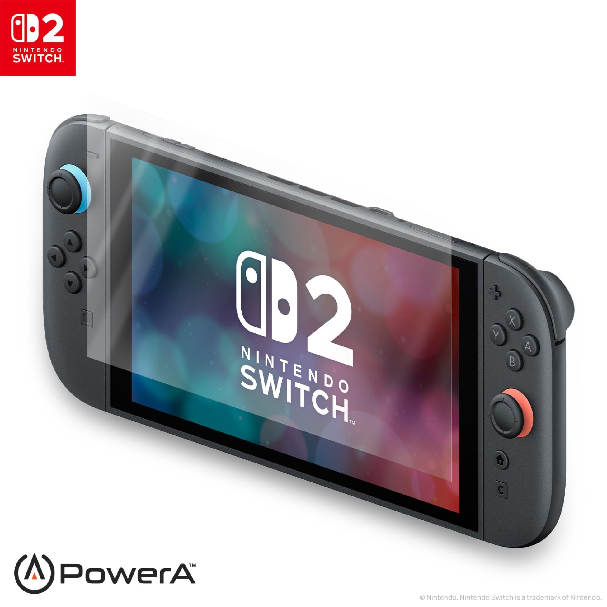 PowerA Screen Protector for Nintendo Switch 2 - Protects Screen, Easy to Apply, Includes 2 Screen Protectors, Microfiber Cleaning Cloth and Applicator 1