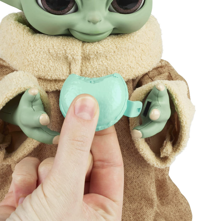 Star Wars Galactic Snackin' Grogu 9,25 Zoll großes animatronisches Spielzeug mit über 40 Sounds