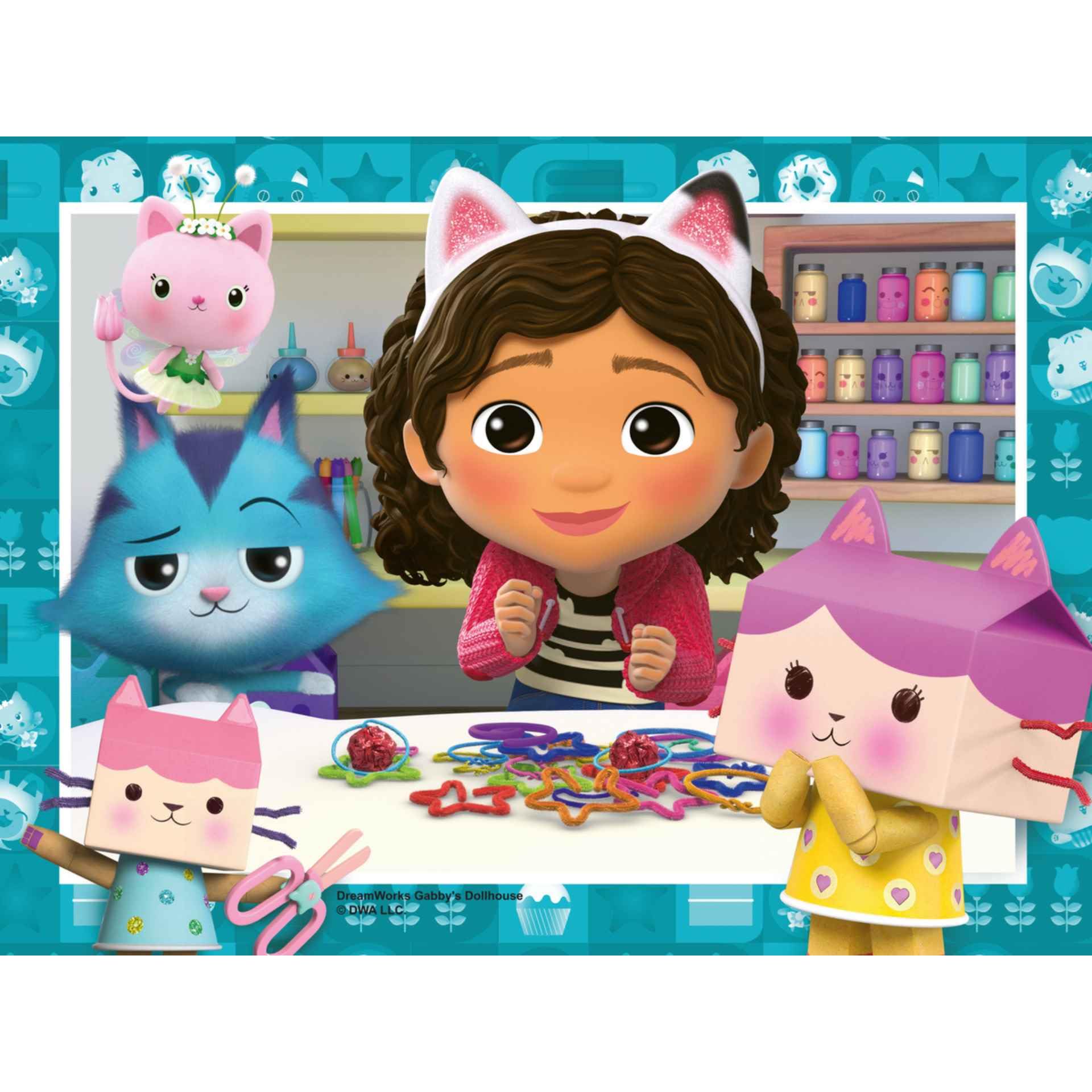 Ravensburger Gabby’s Dollhouse 4-in-1 Jigsaw Puzzle Set - 12, 16, 20, 24 Piece Puzzles for Kids Ages 3+ 3