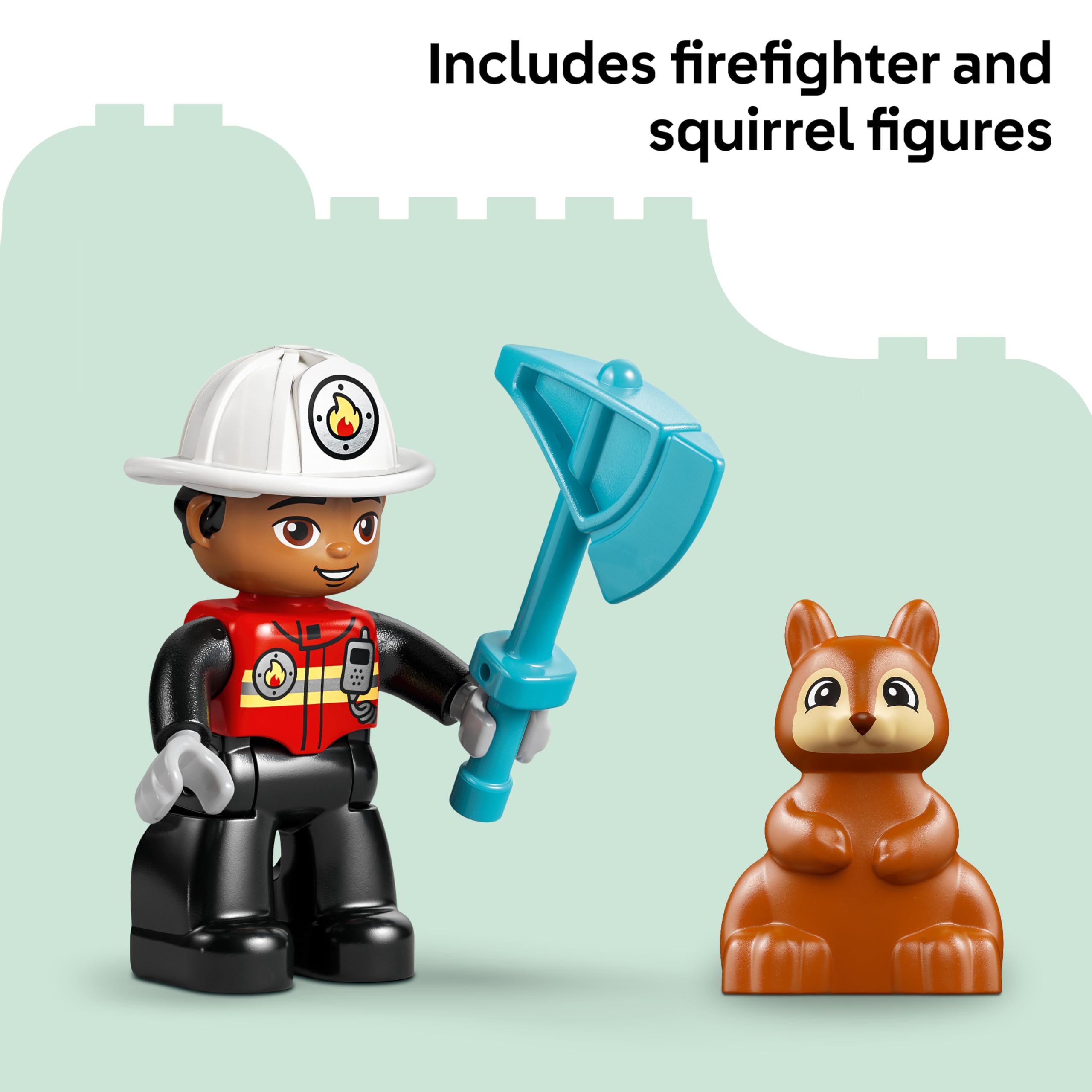 LEGO DUPLO Fire Engine with Hose and Firefighter Set 10473 | Ages 2+ 6