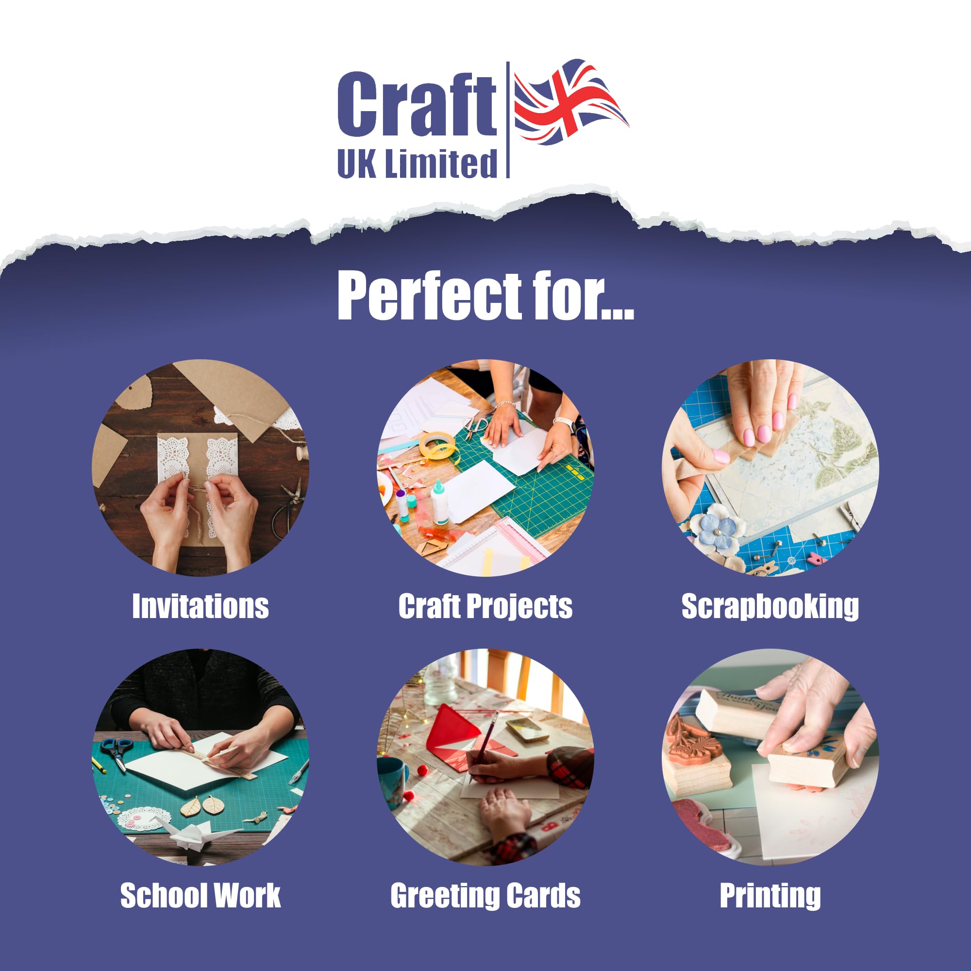 Craft UK Limited 2335 - 150 C5 Bright White Envelopes for Cards & Invitations | 100 gsm Papier 5