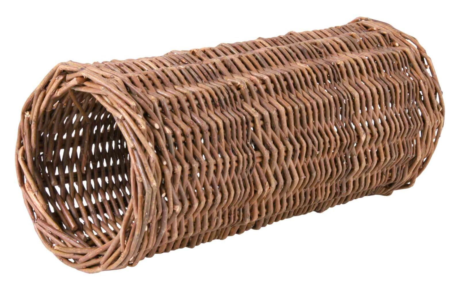TRIXIE Wicker Tunnel for Small Animals | Natural Hideout | 33 x 15 cm