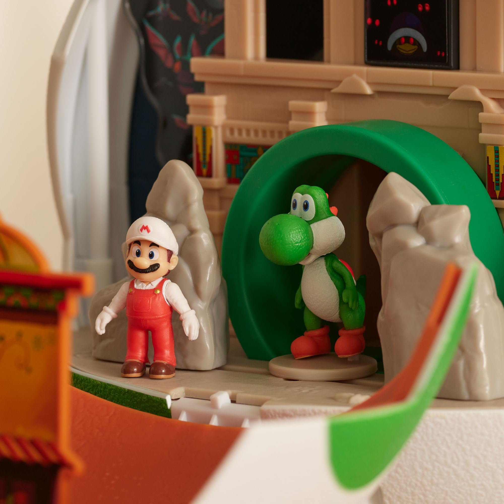 THE SUPER MARIO BROS. MOVIE Yoshi Egg Playset with Fire Mario & Yoshi Figures | Compatible with 4cm Figures 4