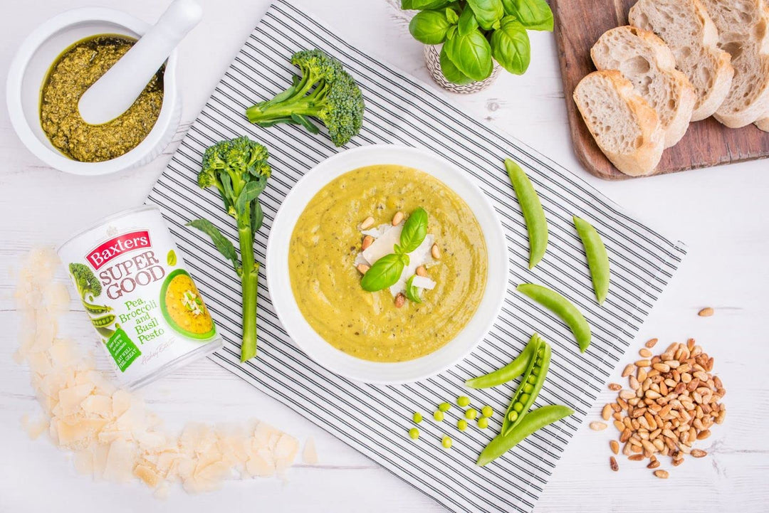 Baxters Super Good Pea, Broccoli and Basil Pesto Soup, 400g
