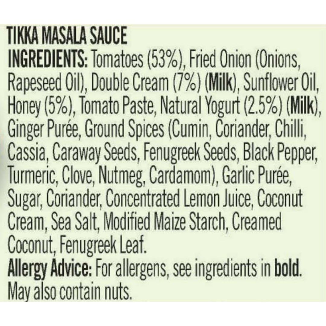 Loyd Grossman - Indian Tikka Masala Sauce Creamy Tomato & Yogurt Cooking Sauce