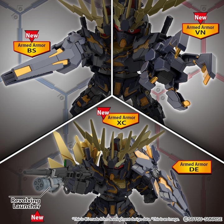 BANDAI SPIRITS SD GUNDAM -Cross Silhouette Unicorn 02 Banshee & Norn Parts -Model Kit