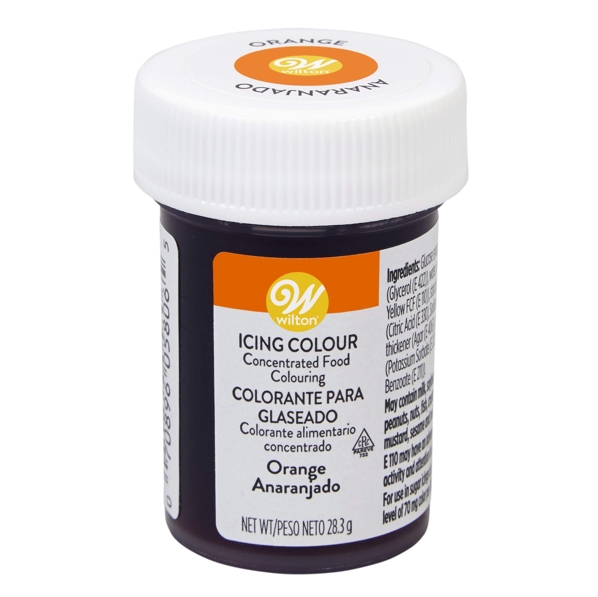 Wilton Orange Gel Food Colouring - Rich Colour, Non-Changing Consistency | 28.3g Jar