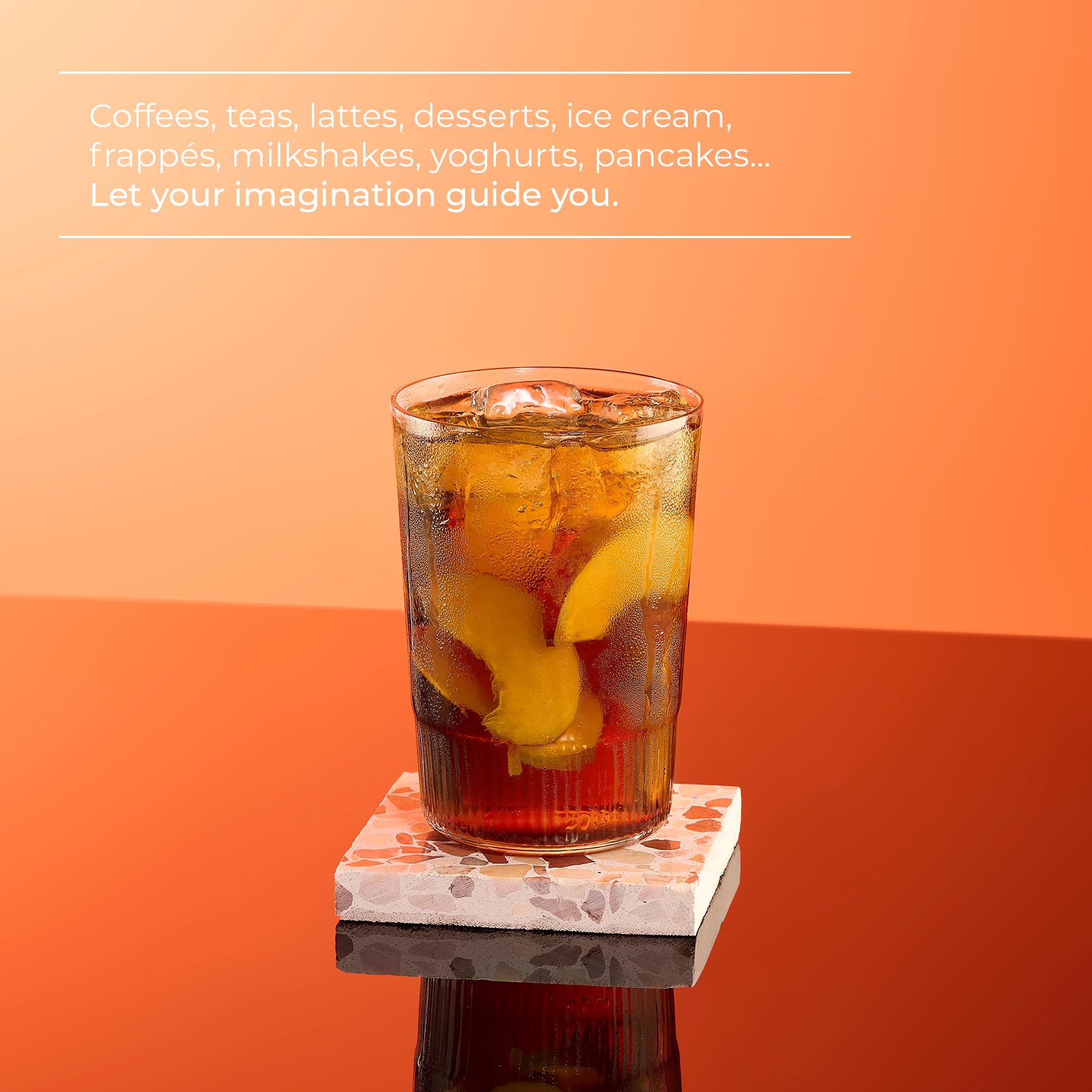 1883 MAISON ROUTIN Premium Peach Iced Tea Syrup - 1L Liquid Concentrate for Cocktails 4