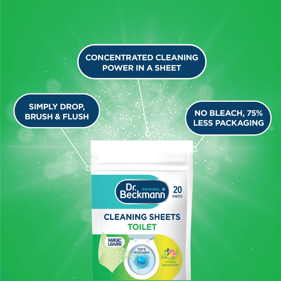 Dr. Beckmann - Toilet Cleaning Sheets for Easy Everyday Hygienic Cleaning