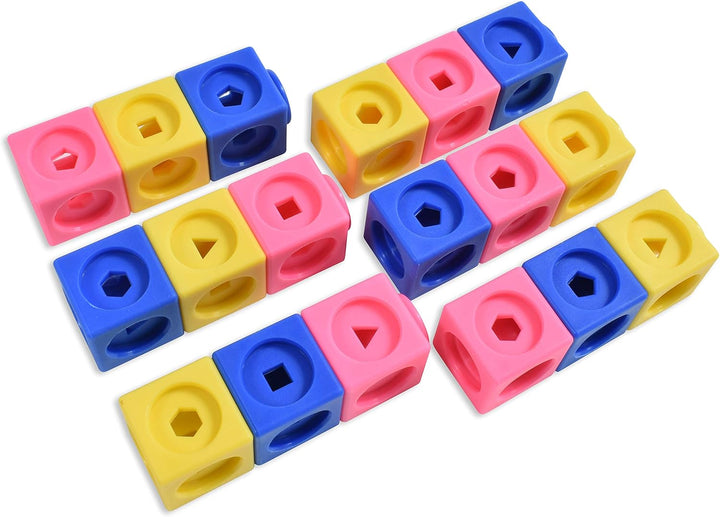 EDX Education Math Cubes - 100-Piece Linking Cube Set for Early Learning