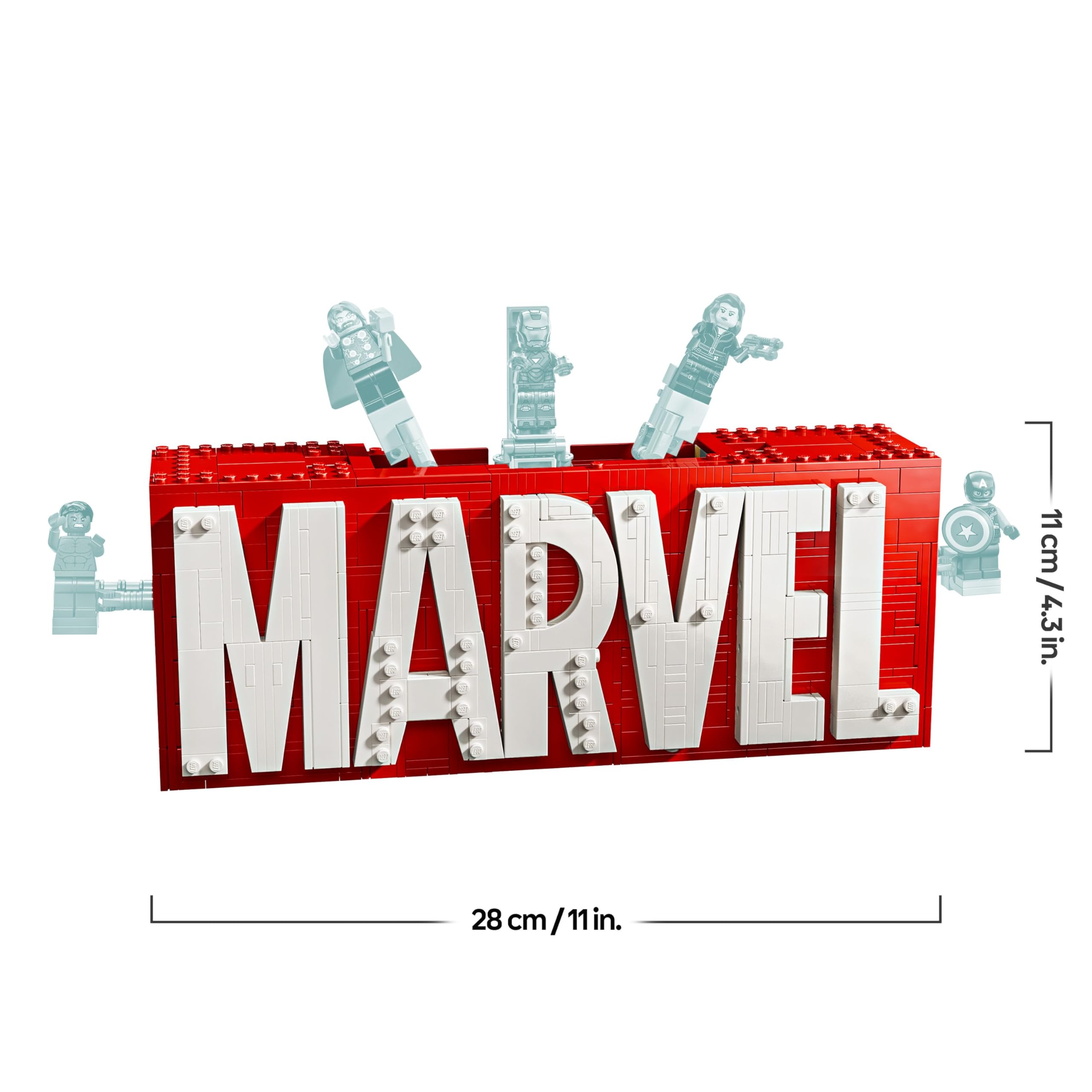 LEGO Marvel MARVEL Logo & Minifigures Building Set 76313 for Ages 12+ 8