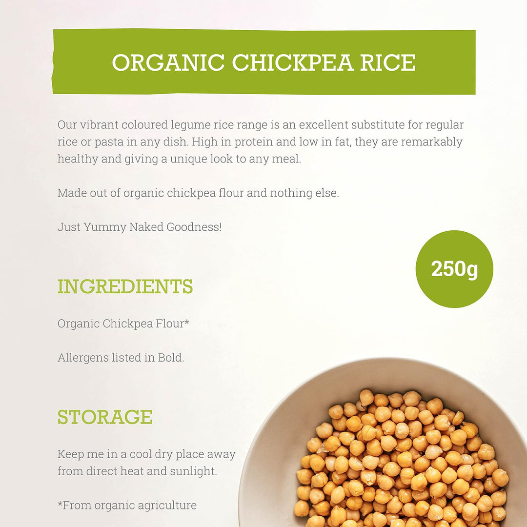 Mr Organic - Organic Chickpea Protein Rice 250g