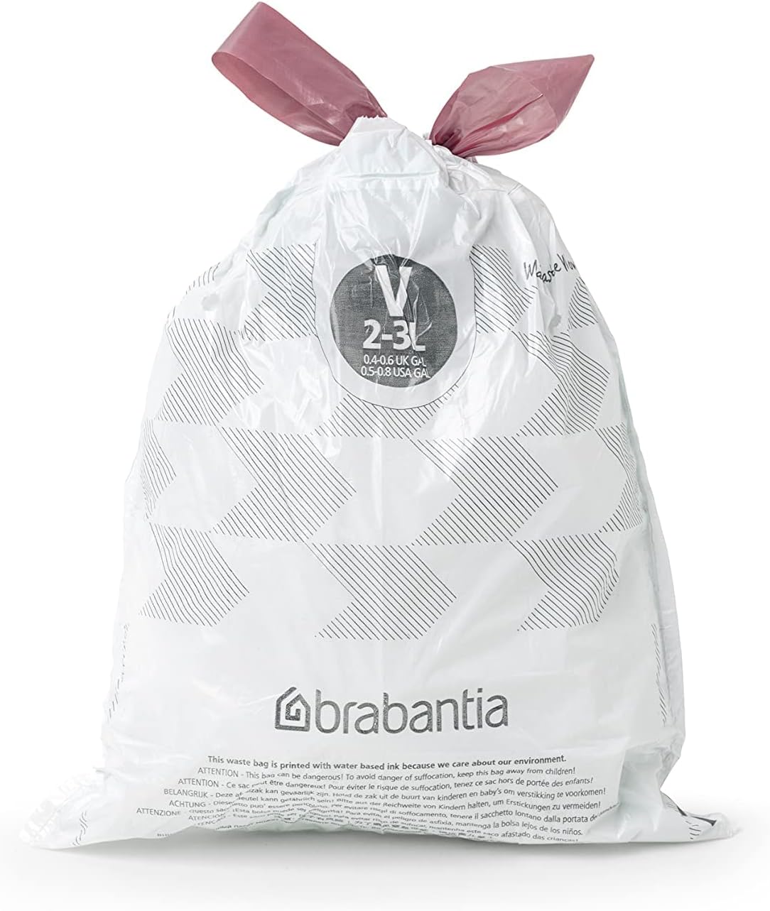 Brabantia - PerfectFit Bin Liners Multipack (Size V/2-3 Litre) Thick Plastic 7