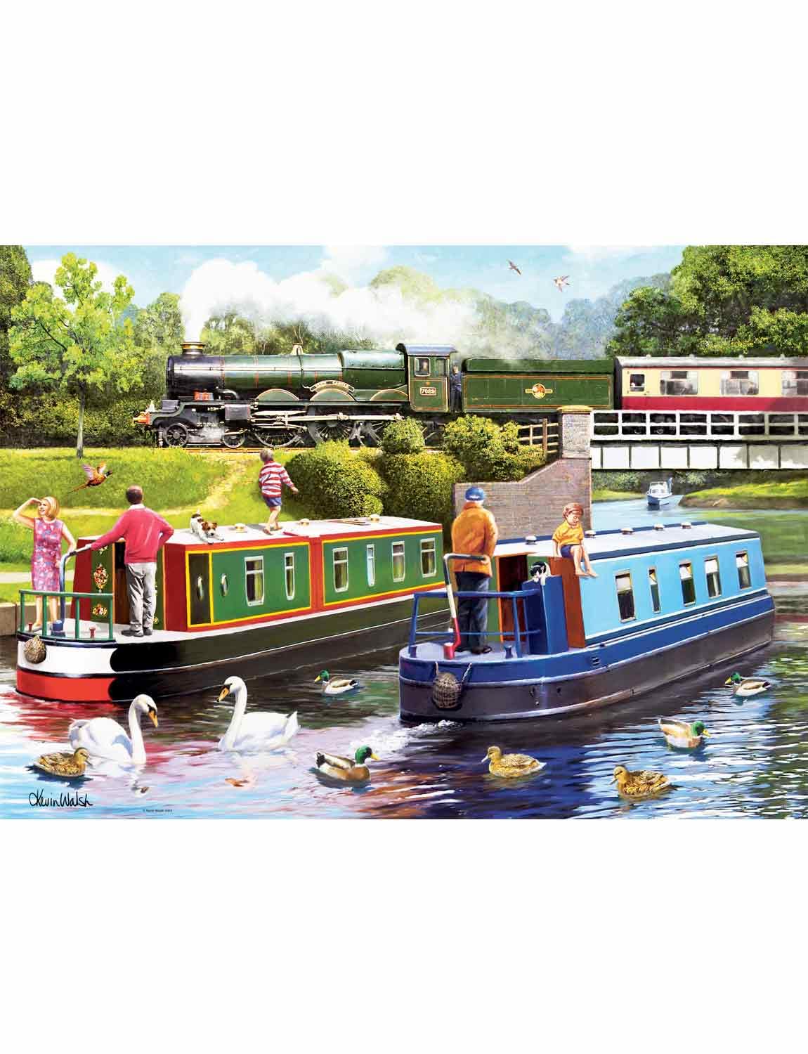 Ravensburger Leisure Days No. 10 Day on The Canal - 1000 Piece Jigsaw Puzzle 2
