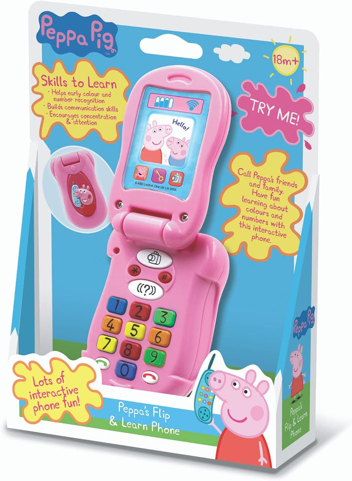 Peppa Pig Flip & Learn Toy Phone for Kids
