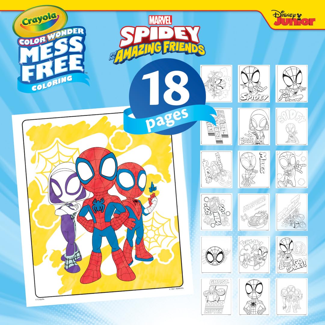 CRAYOLA Color Wonder – Marvel Spidey und seine erstaunlichen Freunde – Sauberes Malset 4