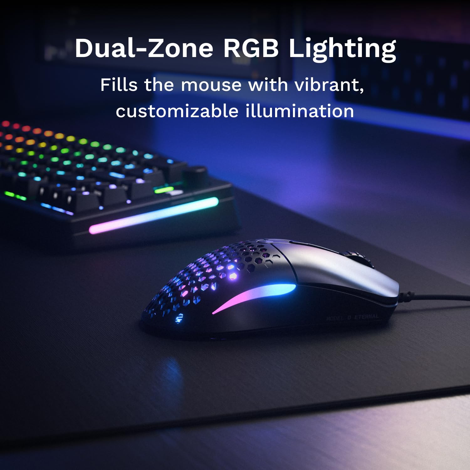 GLORIOUS Model O Eternal Ultralight RGB Gaming Mouse - 55g Lightweight | 6 Programmable Buttons | 12K DPI Optical Sensor 3