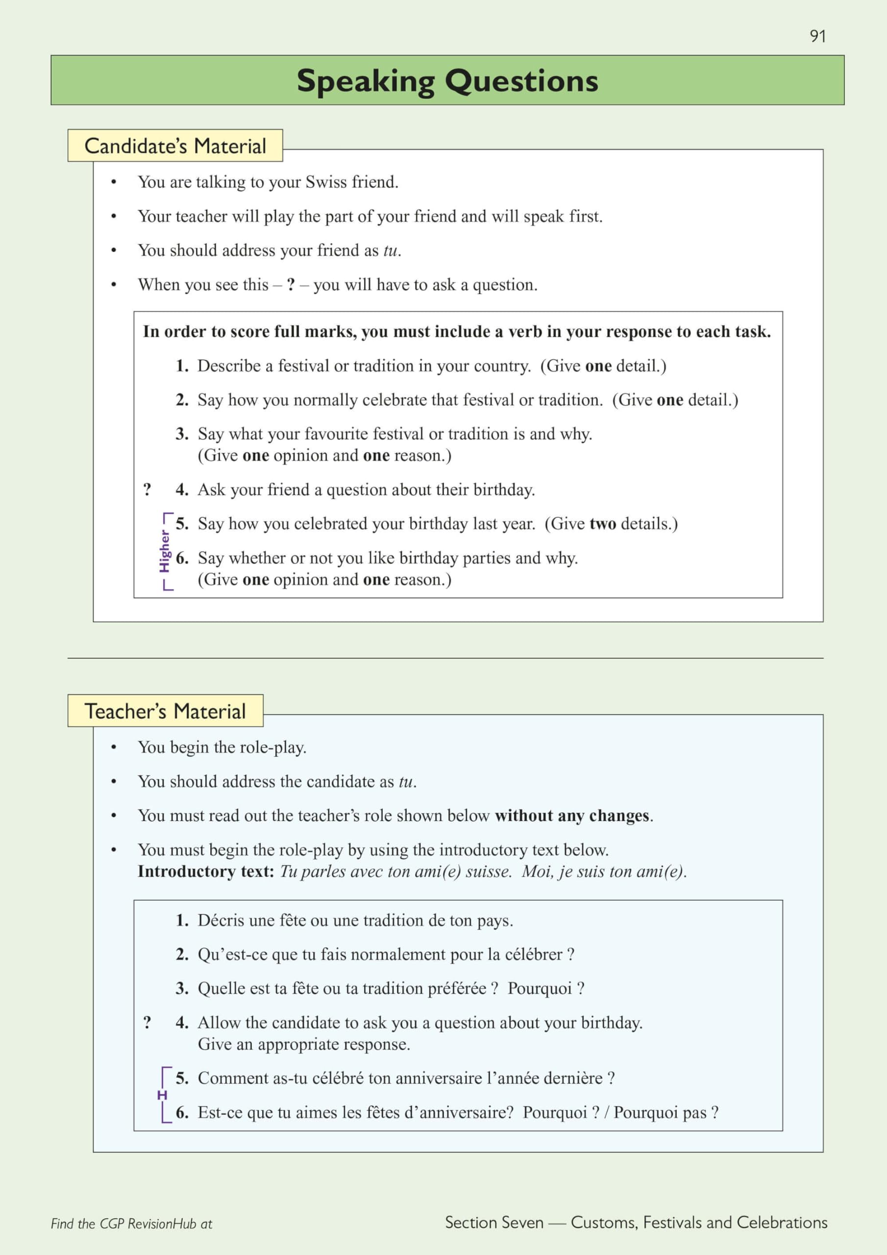 CGP GCSE French AQA Complete Revision & Practice - Ages 14-16 | Paperback | 248 Pages 6