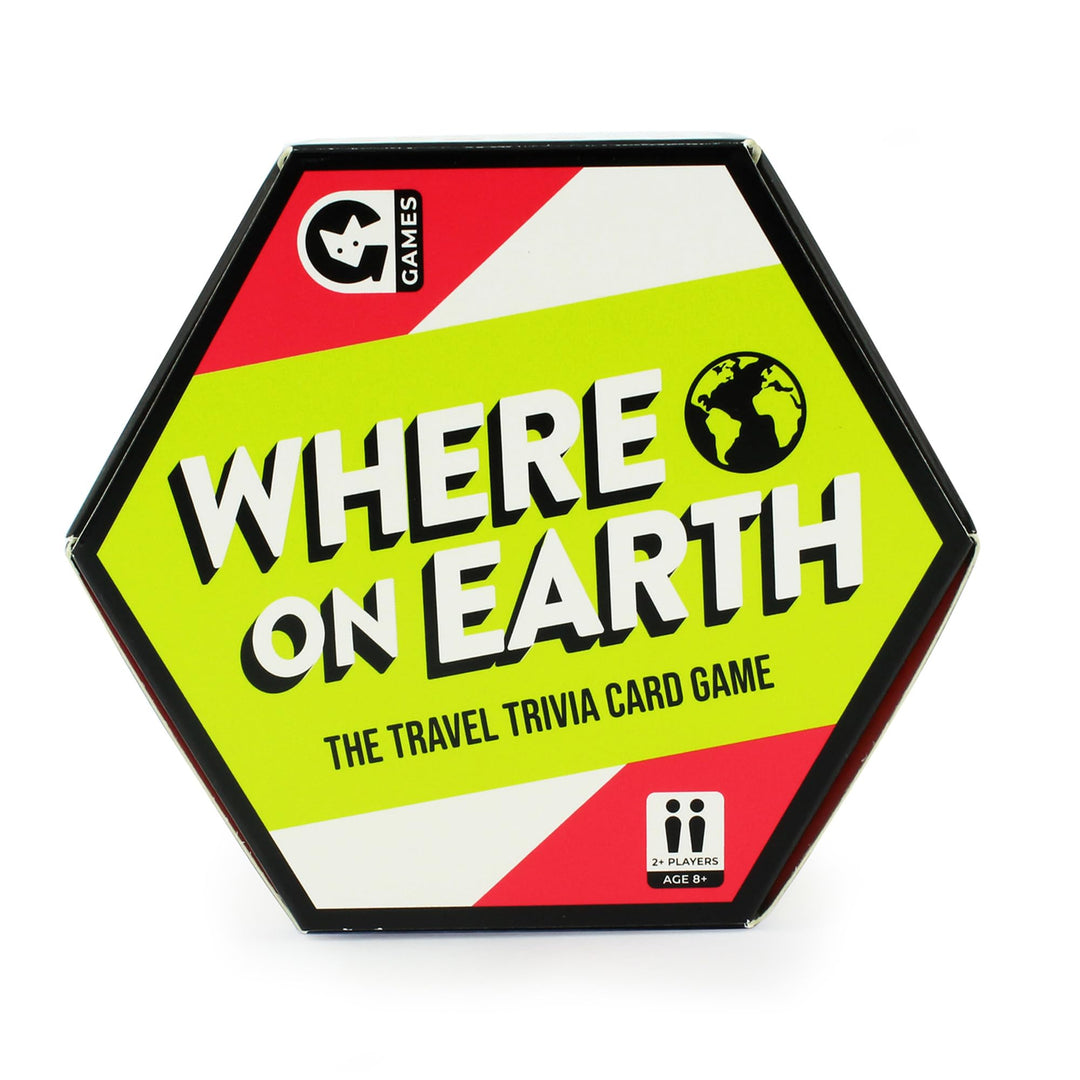 Ginger Fox Where On Earth Trivia Card Game for Ages 8+
