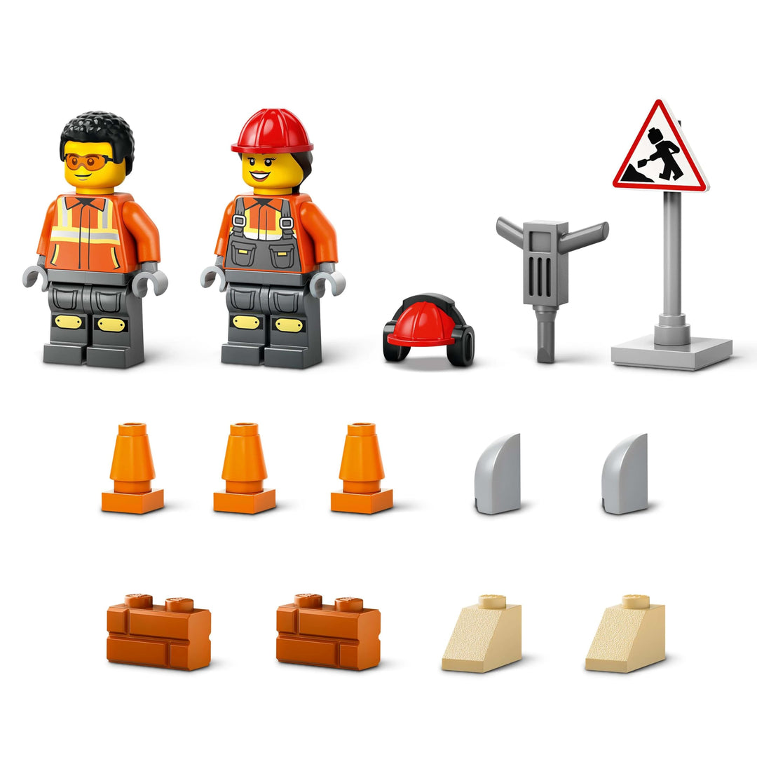 LEGO City Yellow Construction Wheel Loader Toy - Building Set for Kids 4+