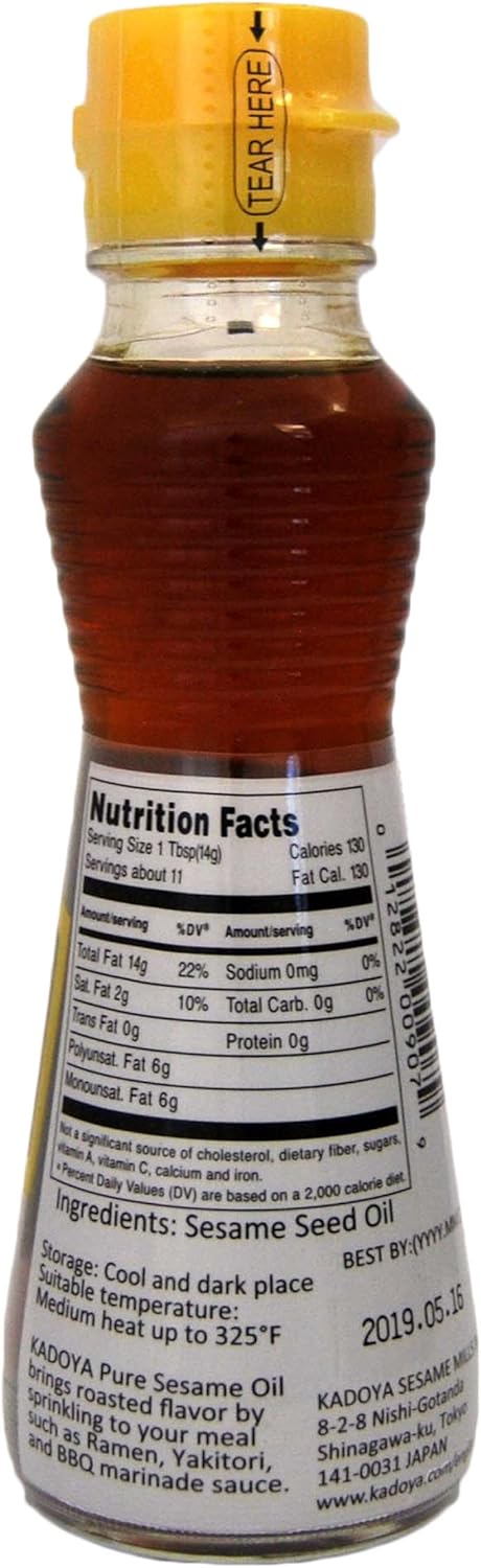 Kadoya - 100% Pure Sesame Oil (5.5oz / 163ml) 7
