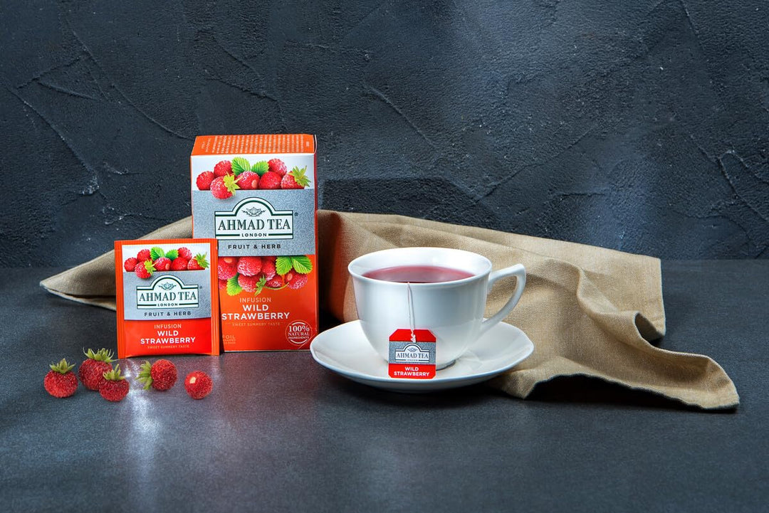 Ahmad Tea Wild Strawberry Fruit & Herbal Infusion - 20 Tea Bags