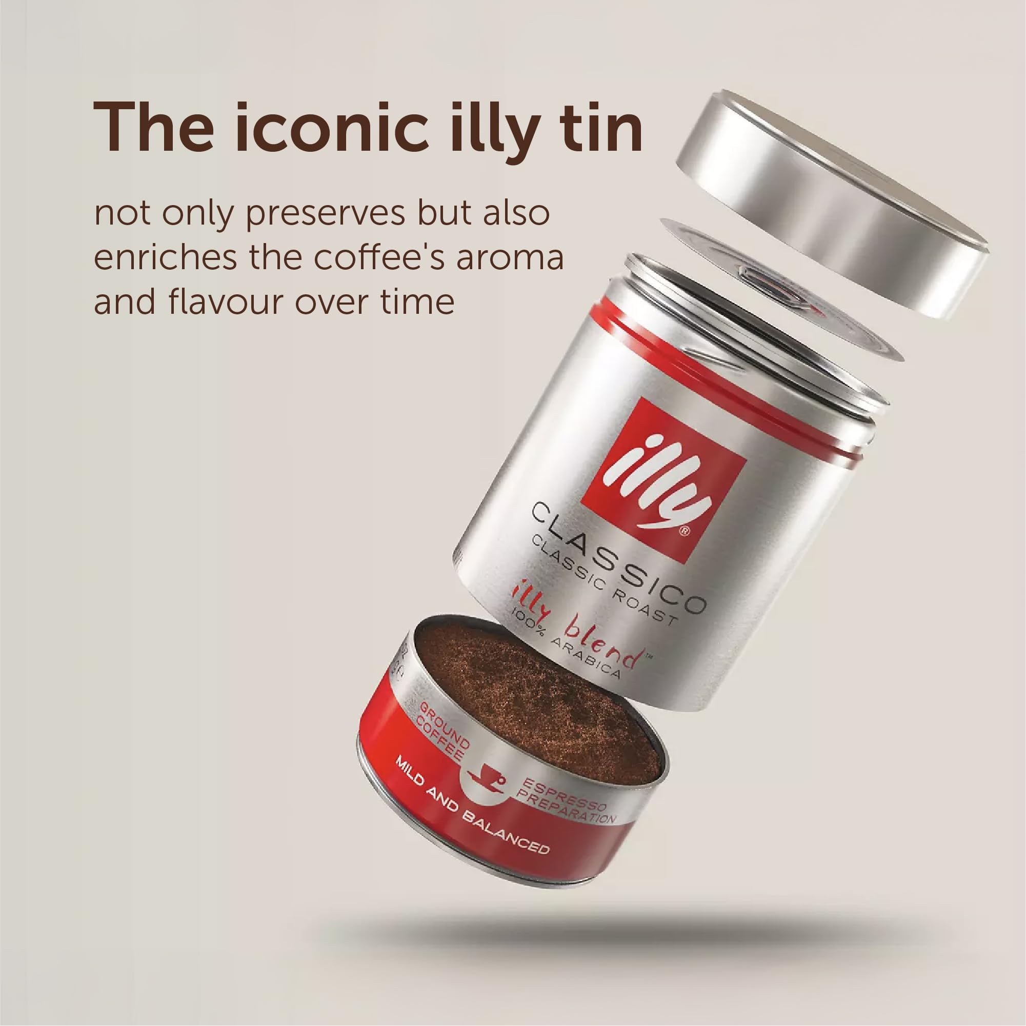illy Intenso Ground Coffee - Dark Roast, 100% Arabica Blend | Coarse Grind 250g 5