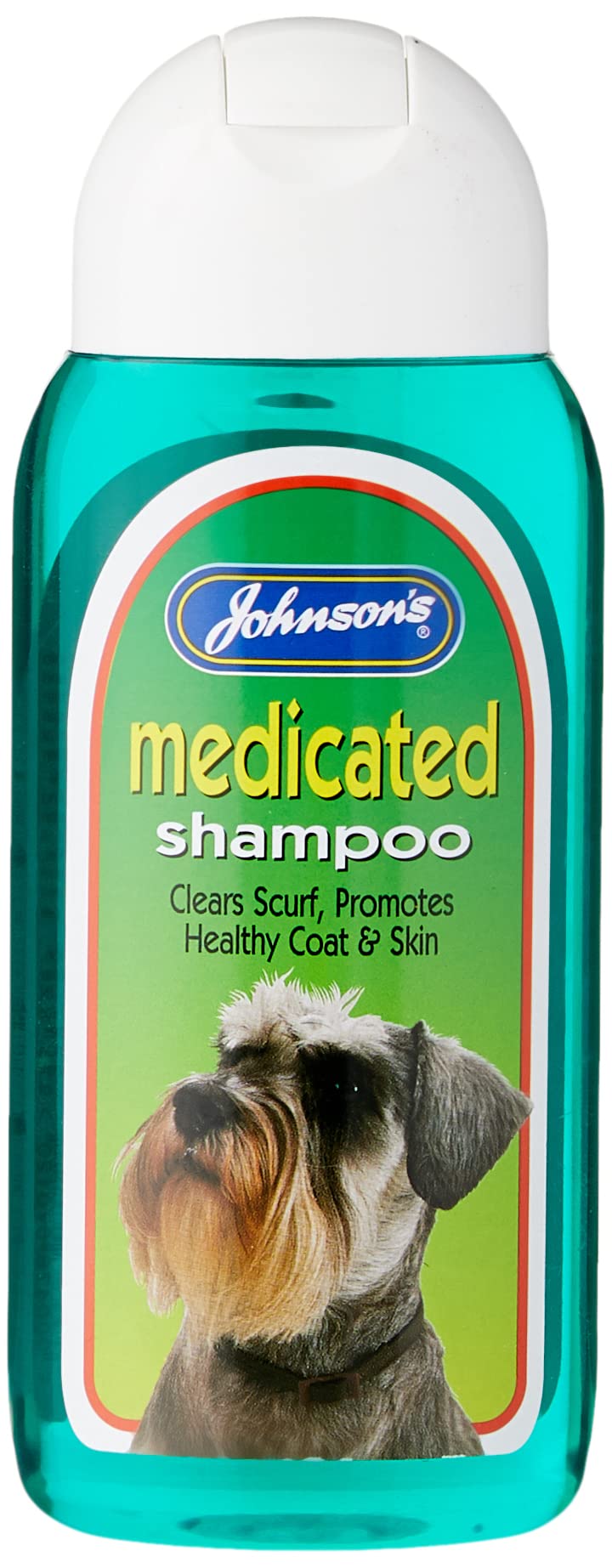 Johnsons Medicated Dog Shampoo - Clears Scurf | Unscented | 200 ml Bottle 1
