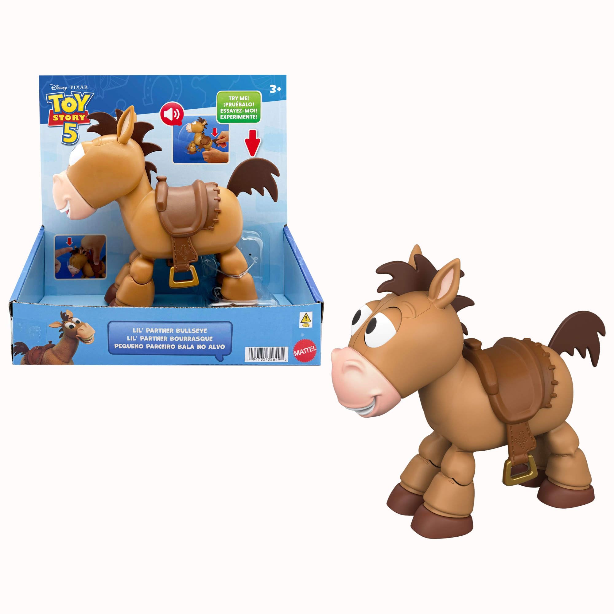 Mattel Disney and Pixar Toy Story 5 Posing Horse Figure with Sounds, Lil P | 7.5-inch Tall 1