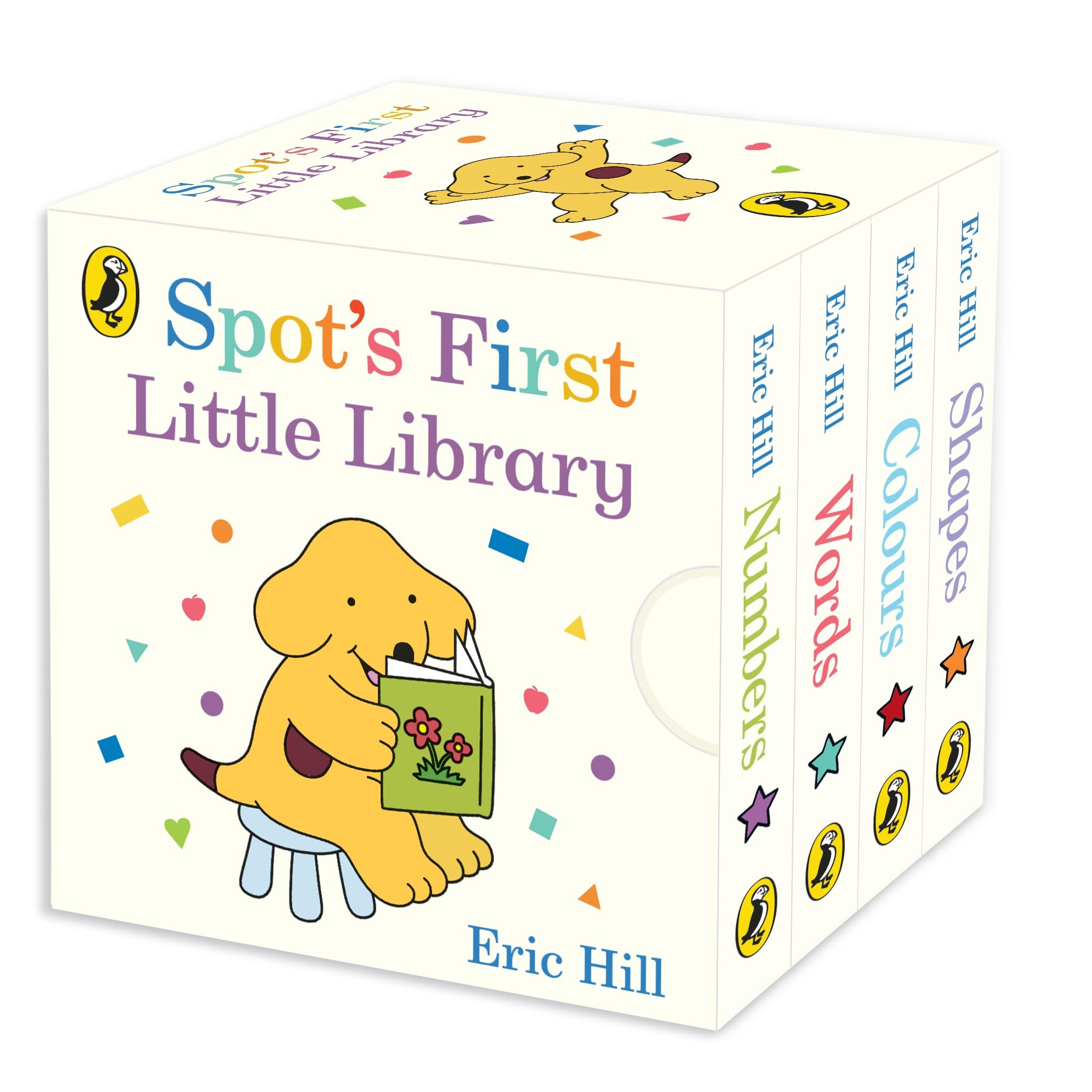 Puffin Spot's First Little Library Board Book Set for Early Learning Size & Shape 1