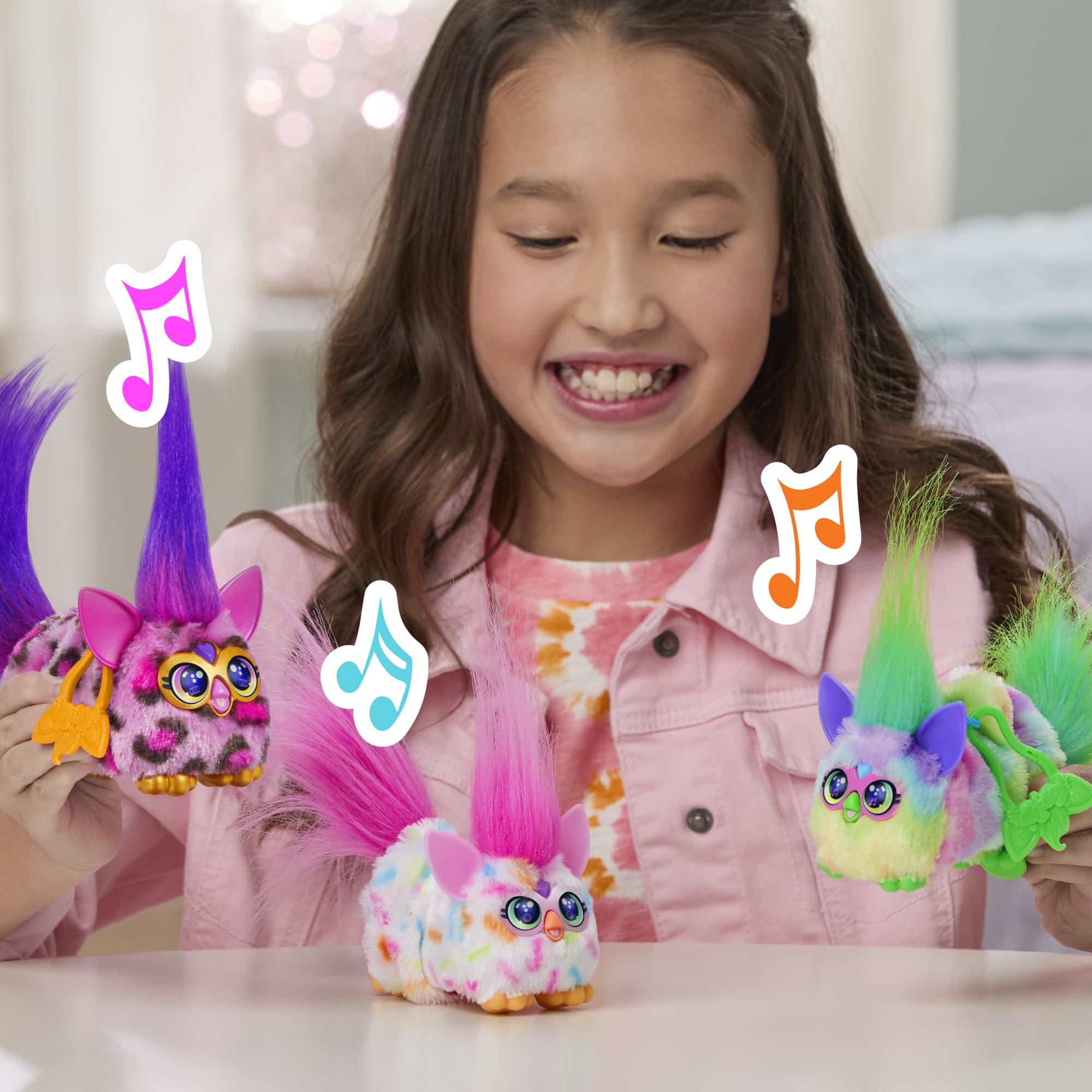 Furby Kitt-Ee-Luv Pink Cheetah Print Interactive Plush Toy with Music & Sound Effects 3