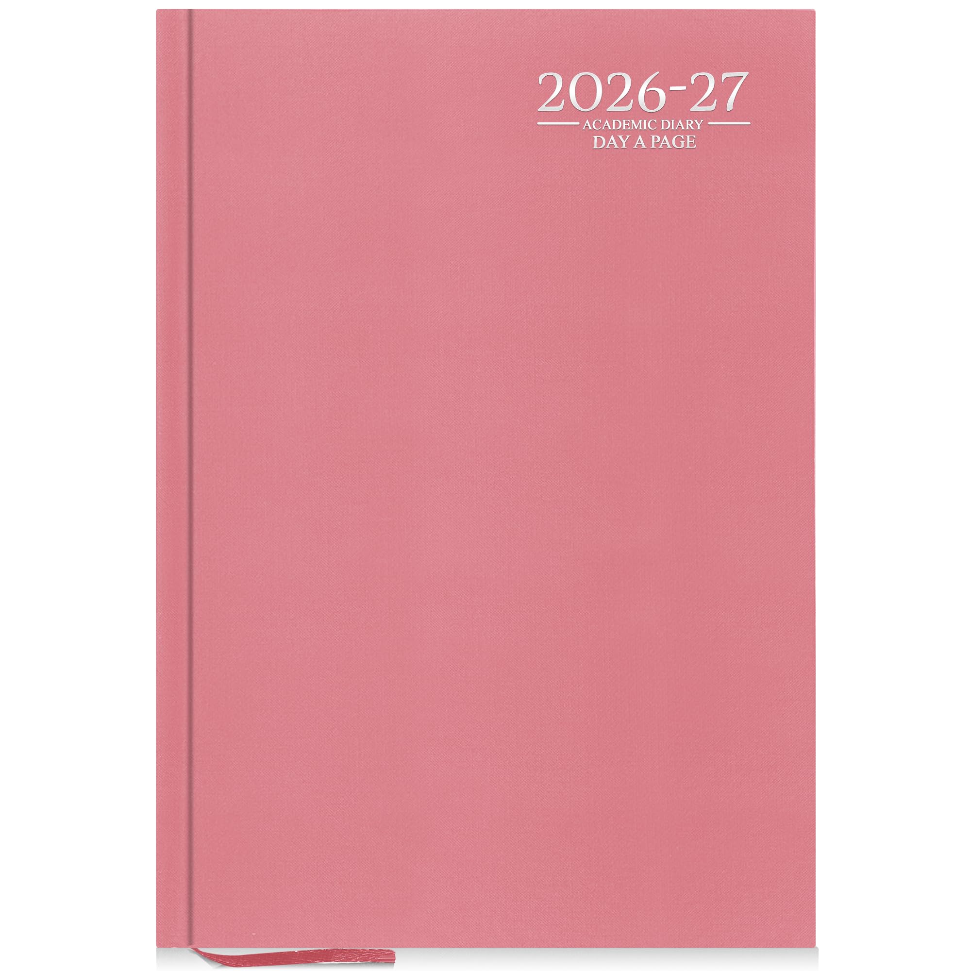 G4GADGET 2026-2027 Academic Diary - A4 Day A Page, Pink Hardback 1