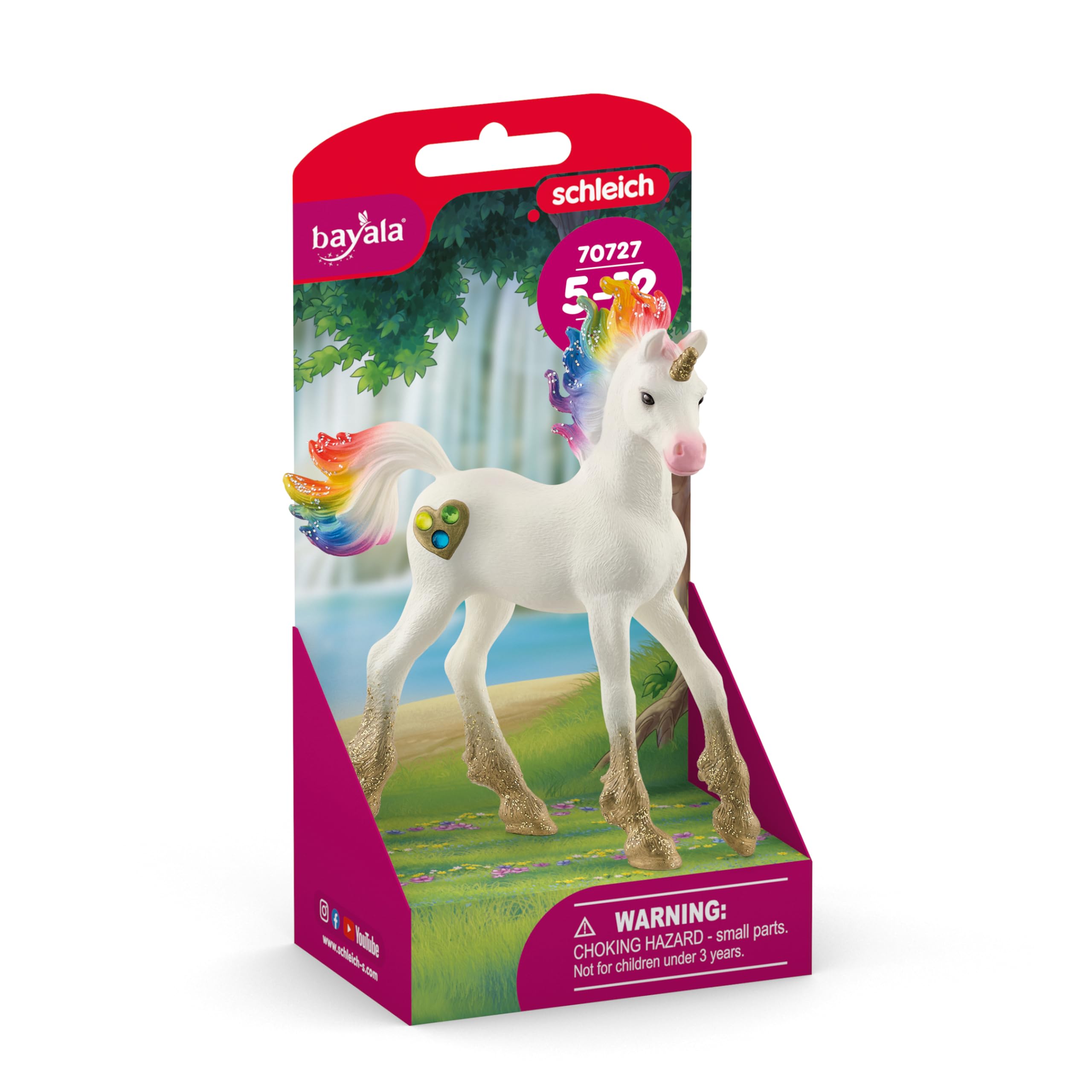 Schleich bayala Rainbow Love Unicorn Foal Figurine 70727 | Plastic | Ages 3+ | New 2022 1