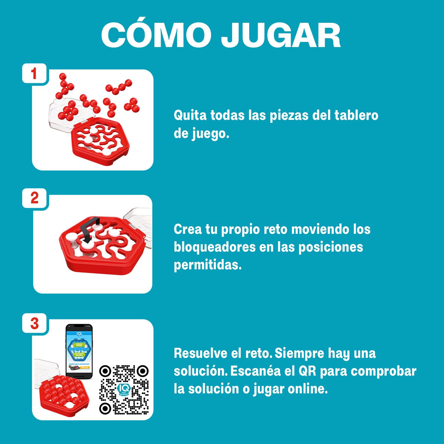 SmartGames IQ Mini Hexpert Puzzle Game - Logic Brain Teaser for Ages 7+ 5