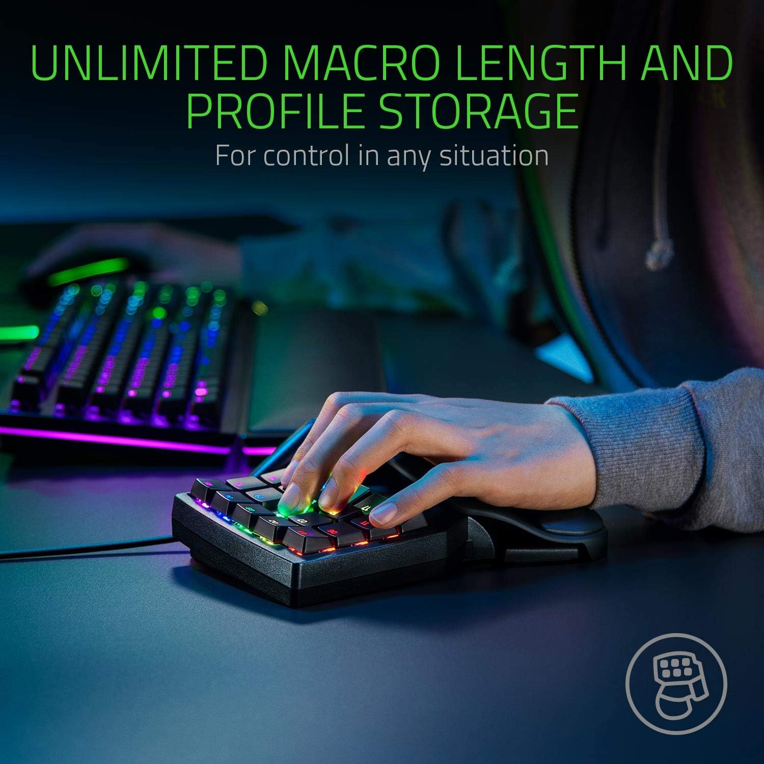 Razer Tartarus Pro Gaming Keypad - 32 Programmable Keys with Analog Optical Switches 7