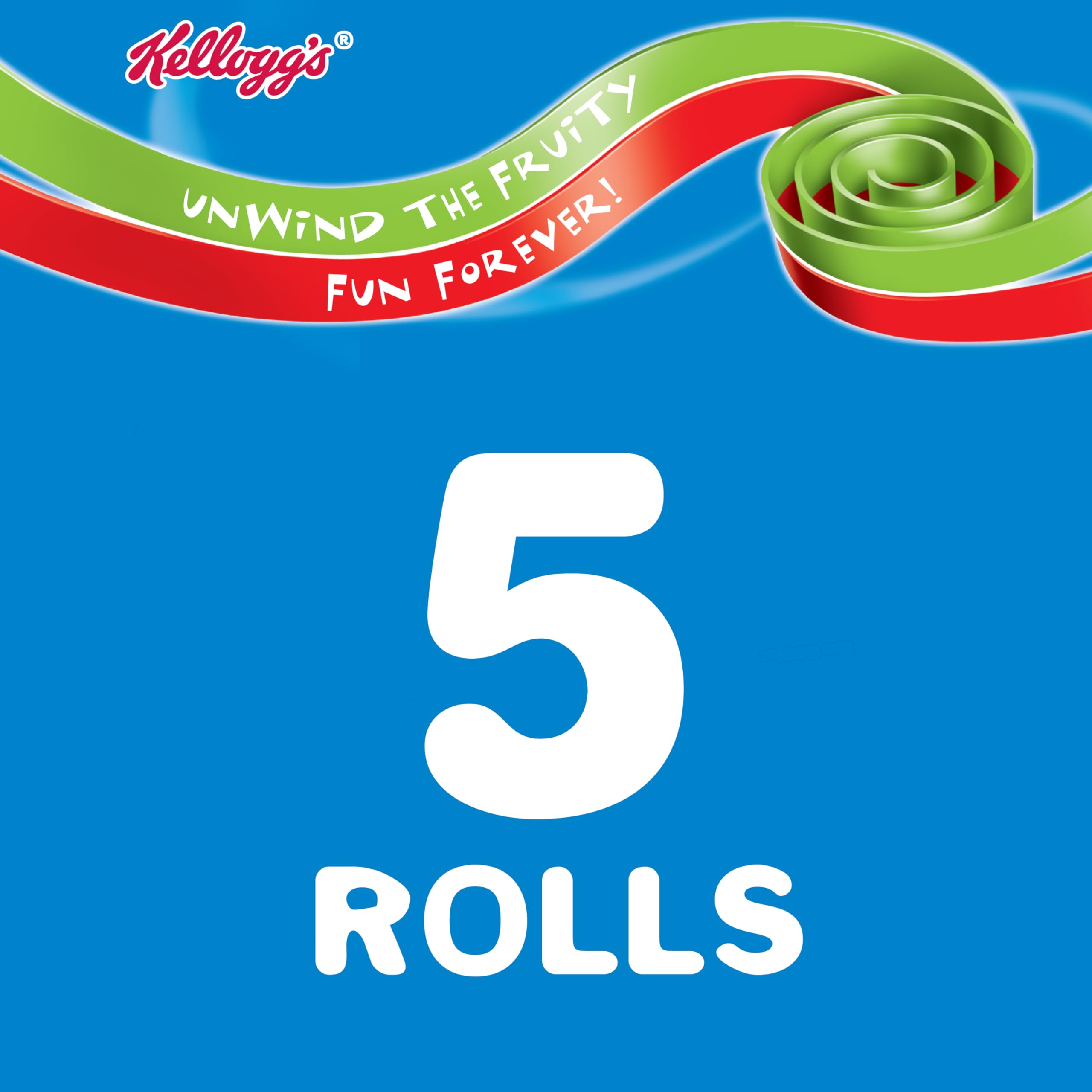 Kellogg's Fruit Winders Doubles Apple Strawberry - All Natural Flavours | 5 x 17g Rolls 2