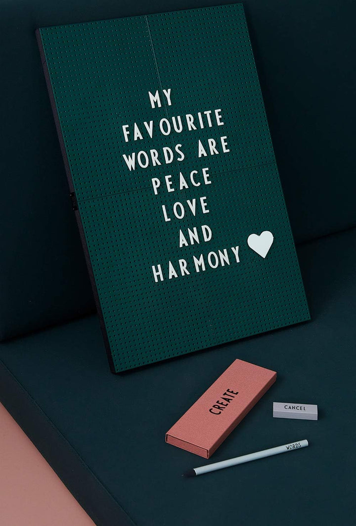 Design Letters - Numbers & Letters Set for Pegboard | Scandinavian Home Decor Icons