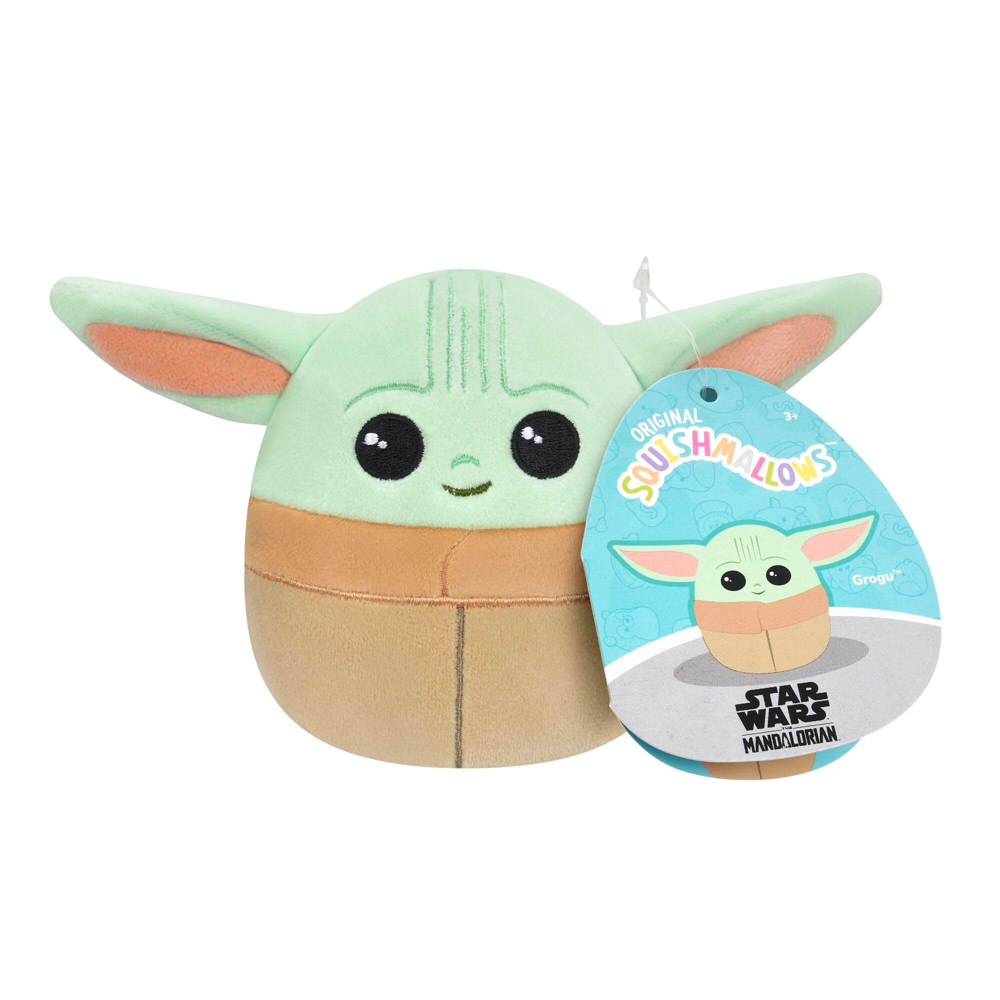 Squishmallows Star Wars Mandalorian + Grogu Plush Set | 12-Inch & 3.5-Inch | Polyester 8