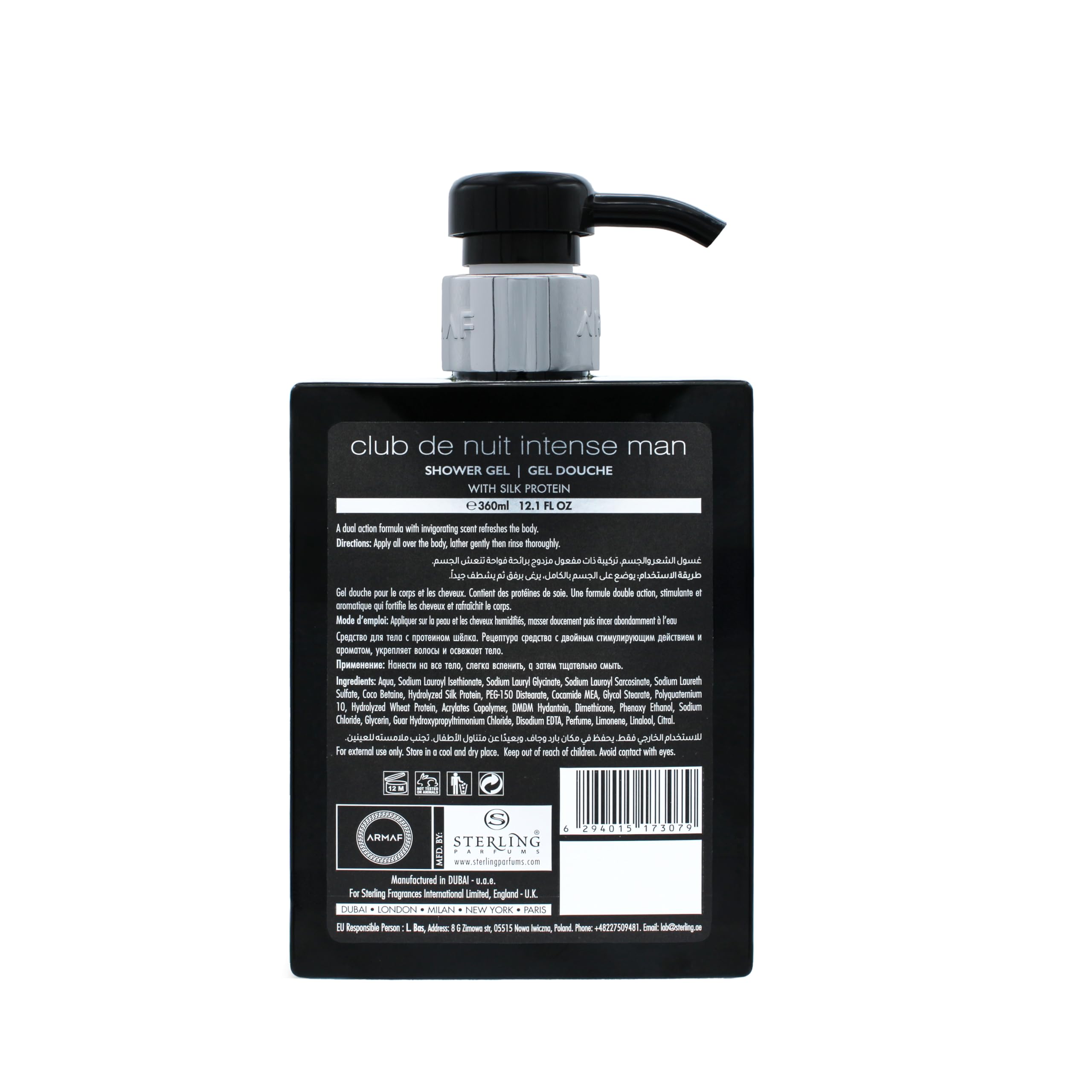 ARMAF Club De Nuit Intense Man Shower Gel - Mood Enhancement | 360 ml | For Men 4