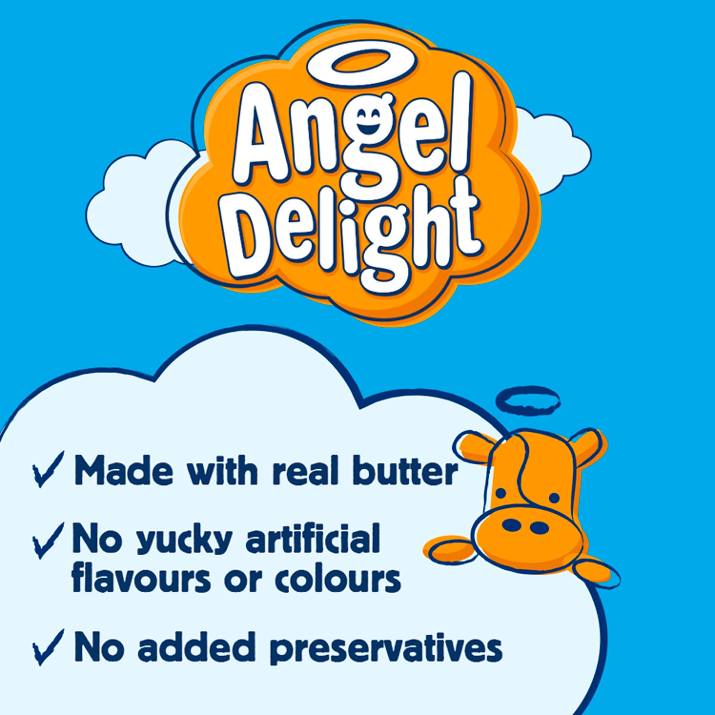 Angel Delight Smooth & Creamy Butterscotch Flavour Instant Dessert Mix 59g 5