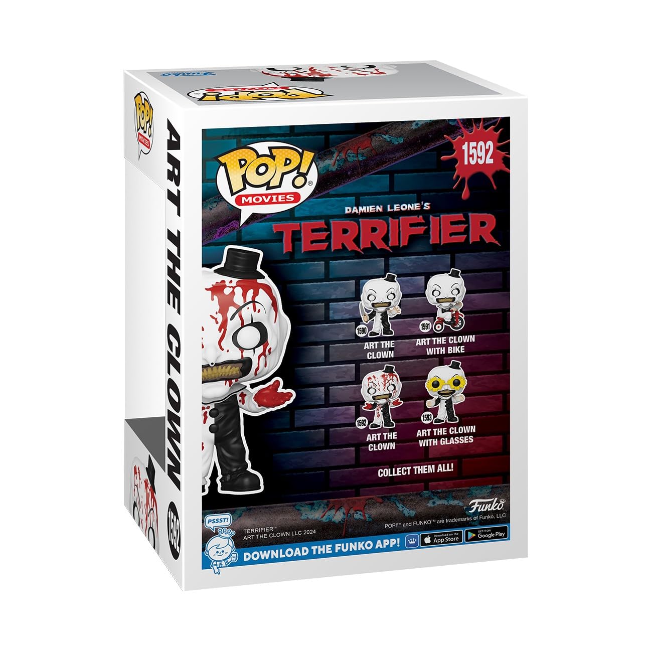 Funko Pop! Movies: Terrifier 2 - Art the Clown (Bloody) | Vinyl Figure | 3.75 in 4