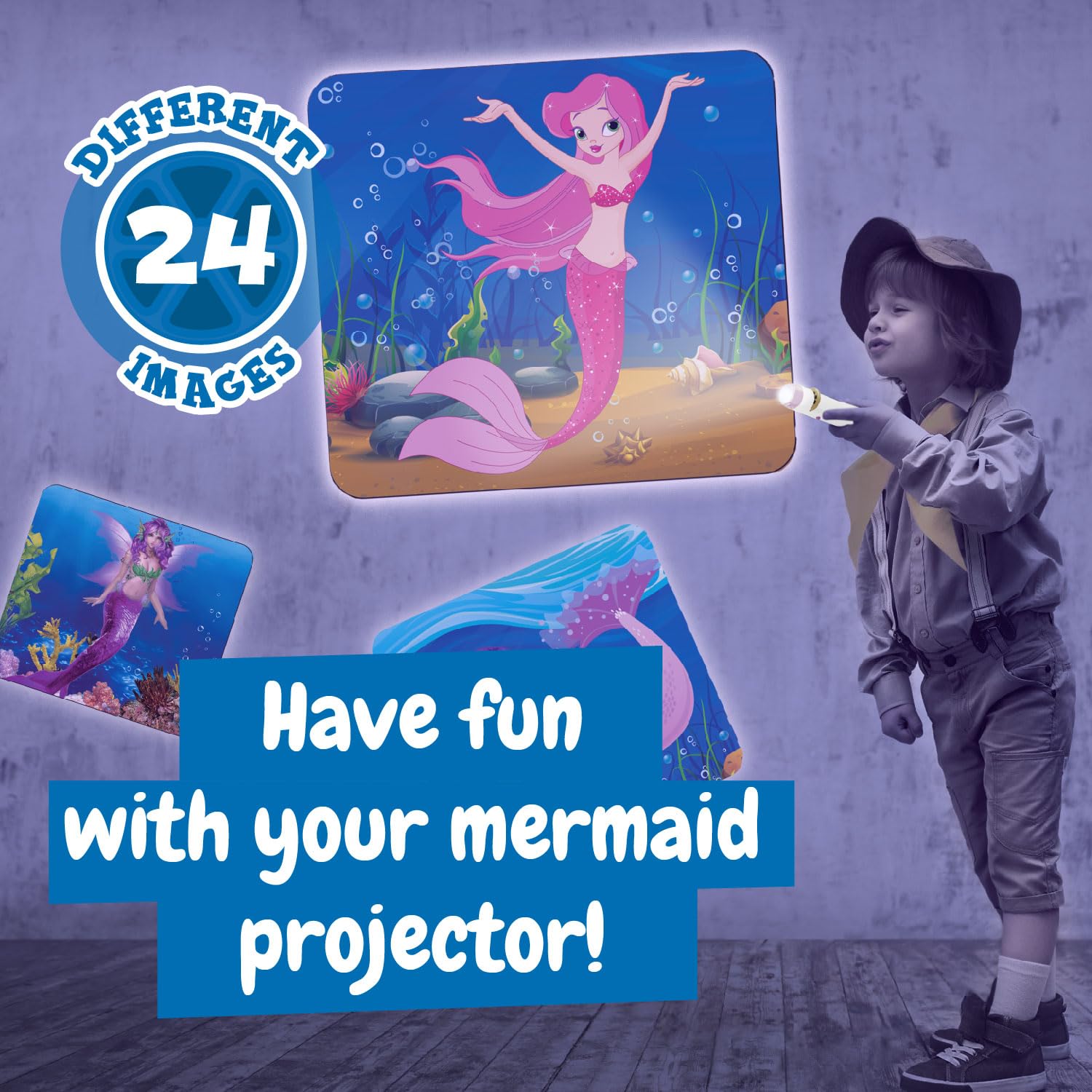 Science4you Mermaids Torch Projector for Kids 4+ - 24 Image Slide Discs & Educational Book 9