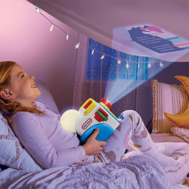 Little Tikes Story Dream Machine Starter Pack - Light, Sound & Audio Projector with 3 Fairytale Stories