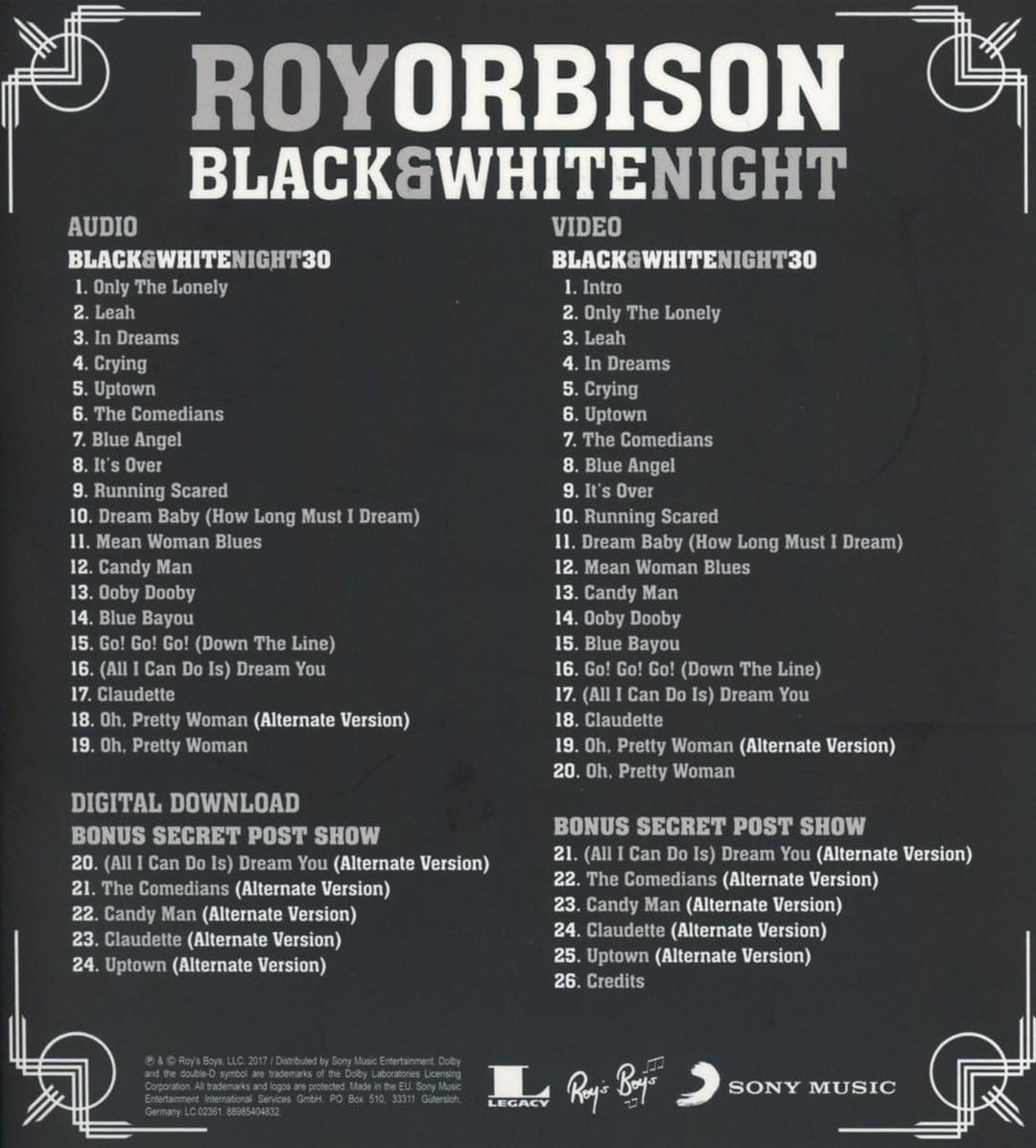 Black & White Night 30 (1987) - DVD Anniversary Edition (Region 2)