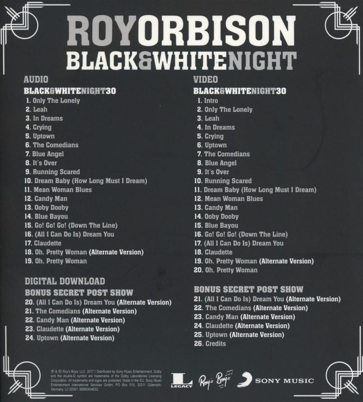 Black & White Night 30 (1987) - DVD Anniversary Edition (Region 2)