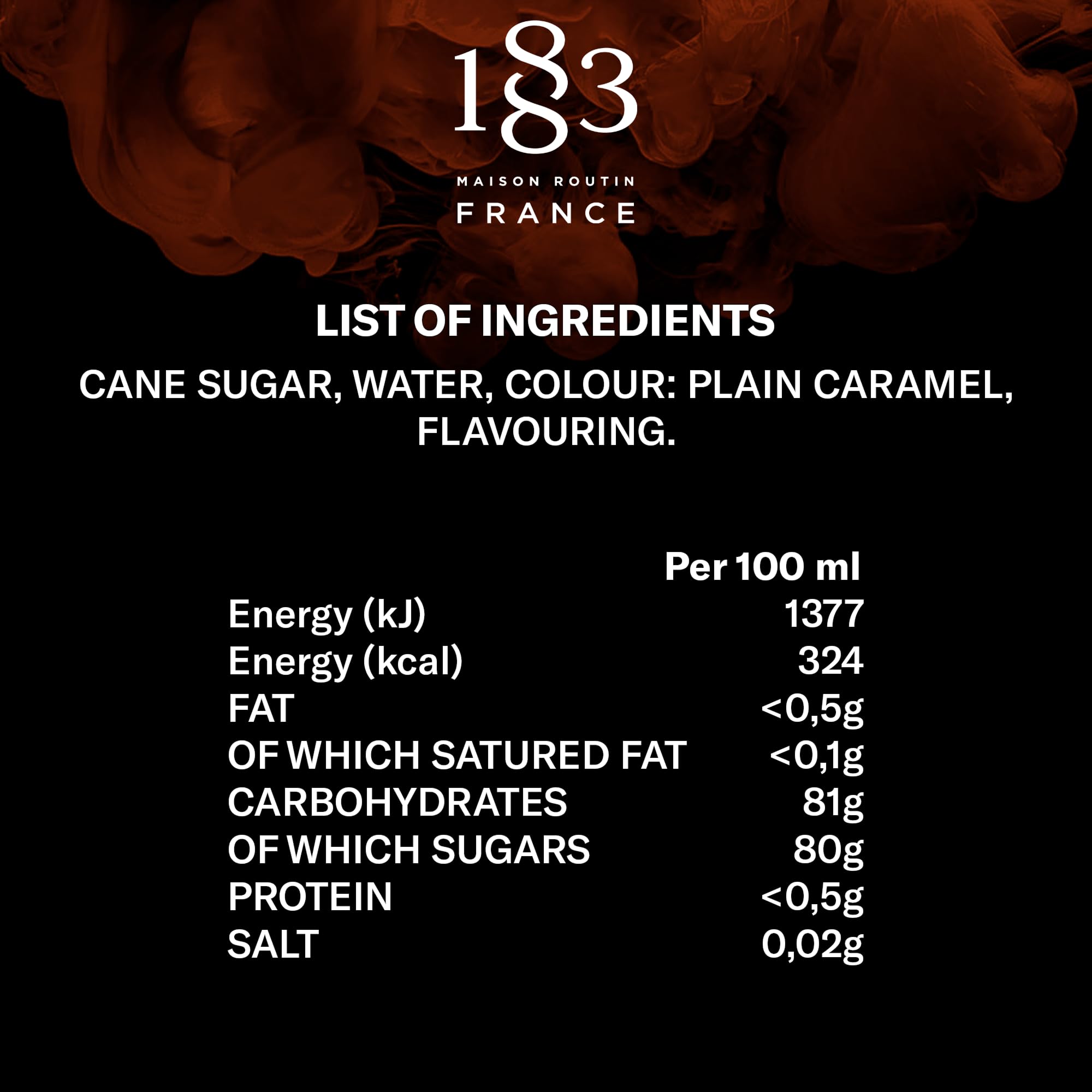 1883 MAISON ROUTIN Premium Chocolate Syrup for Cocktails & Mocktails | 1L | Vegan, Kosher, Halal 3